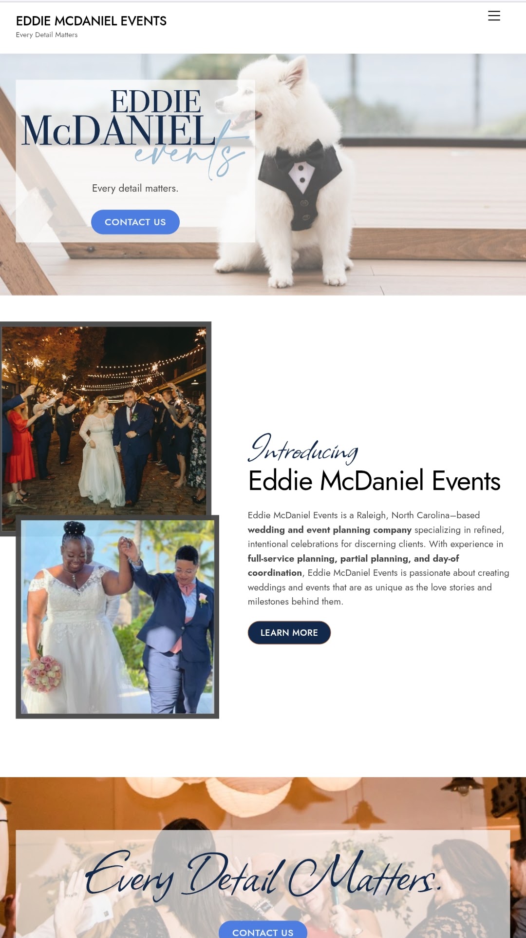 Eddie McDaniels Events Screenshot